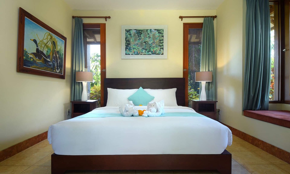 Penestanan Villa | Double bedroom with balcony, Exotic Blend Javanese & Balinese style villa