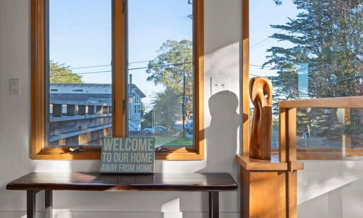 Westside Santa Cruz House | West Cliff Home - with hot tub & ocean view!