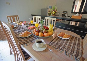 7 bedrooms, 3 villas, 3 private pools, central seminyak, cleaning staff