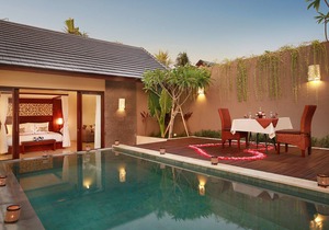 Cozy One Bedroom Suite Villa with a private pool, 5 minutes drive to the beach
