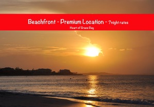 Directly on Beach, Beachy Chic 2 BR - Heart of Grace Bay - Grandview Resort