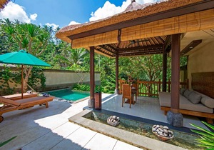 Luxury Villa near Ubud with private infinity pool and a lounging pavilion
