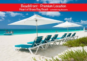 Oceanfront 2 BR Condo, Heart of Grace Bay Beach