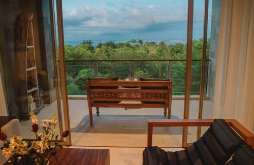 Jimbaran Bay Apartment | Modern + Ethnic 1 BR Luxury Apartment with Bay View of Jimbaran, Free Pick Up!
