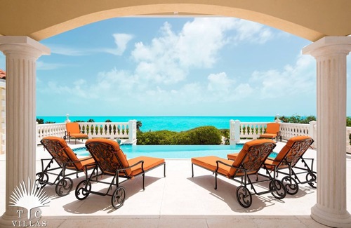 Long Bay Hills House | TC Villas -Sandy Beaches -Stunning Sea Views & Private Pool Retreat
