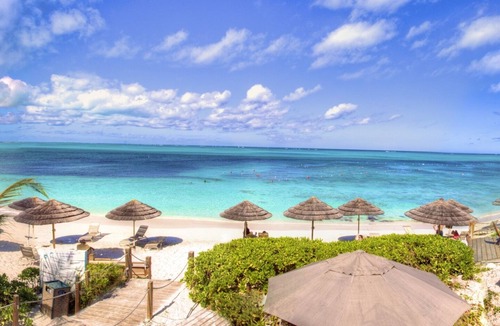 The Bight Condo | #4203 OCEAN FRONT VIEW of Grace Bay Beachn 2nd floor sleeps 2 adults & 2 kids