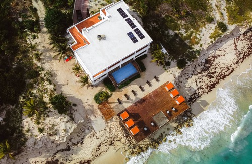 Isla Blanca Villa | Beach Front Villa, pool, mainland accessible by car.