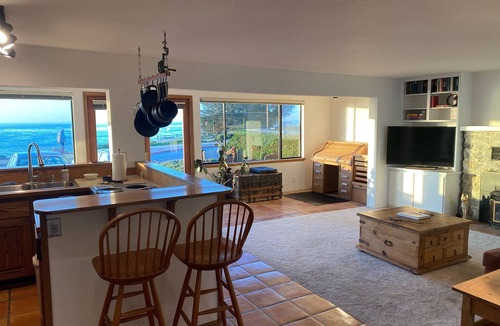 Opal Cliffs Apartment | Beautiful beachfront home with unobstructed ocean views