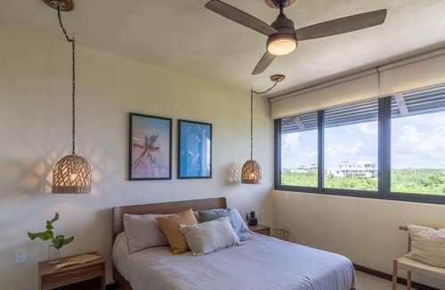 Downtown Holbox Apartment | Beautiful Ocean View 2 BR Apartment in Punta Cocos