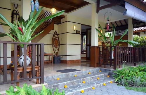 Penestanan Villa | Double bedroom with balcony, Exotic Blend Javanese & Balinese style villa