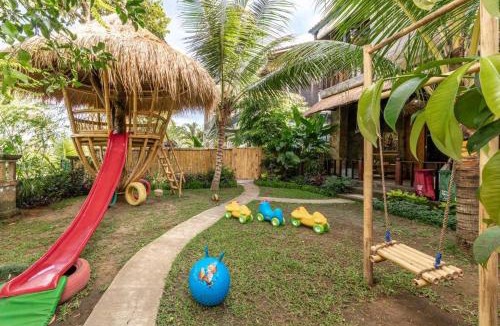 Ubud Villa | Family Paradise Villa, Shared Pool, Jungle & Rice Field Views