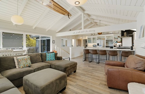 Eastside Santa Cruz House | Large Home on Quiet Street Steps from Sunny Cove Beach, Private Pickleball Court