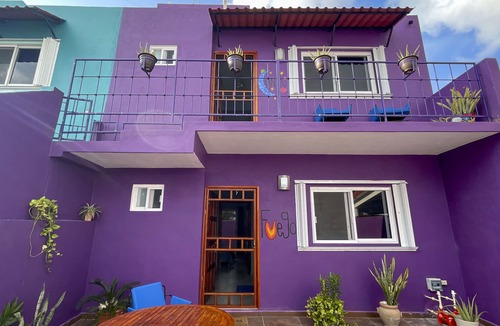 Colonia Andres Apartment | Luna - Alexa art loft w extras - bicycles & snorkel gear. shared pool & grill