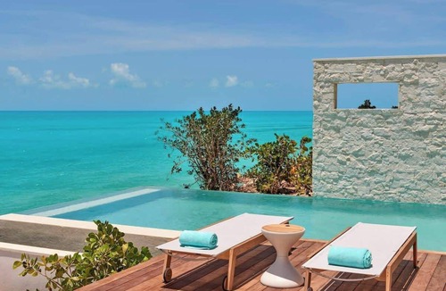Providenciales Villa | Private Oceanfront Luxury | Infinity Pool + Slide