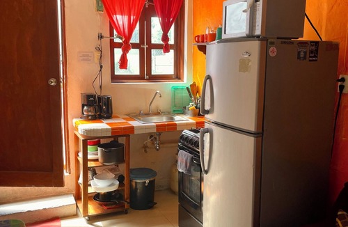 Isla Mujeres Apartment | Private apartment up to 5. A/C, TV, Wi-Fi, fridge, kitchen and living room. Steps from the beach.