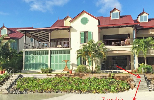 Mahe Island Condo | ZAVOKA, Eden Island: Private stair to the beach, quiet and peaceful, 2-4 guests