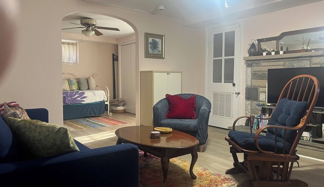 Spacious Apt with Kitchen + Sleeps 4-6 Queen, Twin, Full Beds + Walk to Metro
