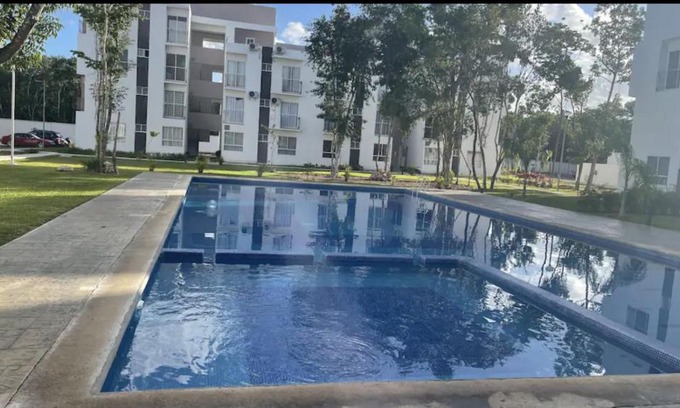 Cancun Apartment | Alojamiento servicios incluidos vista a la alberca