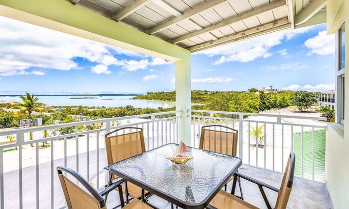 Ocean Point Apartment | Chalk Sound: Lagoon Views, Great Eats and Beach Nearby