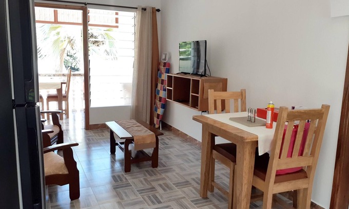 Baie Ste Anne Apartment | Homerez - Appartement 5 km away from the beach for 2 ppl. at Baie Sainte Anne