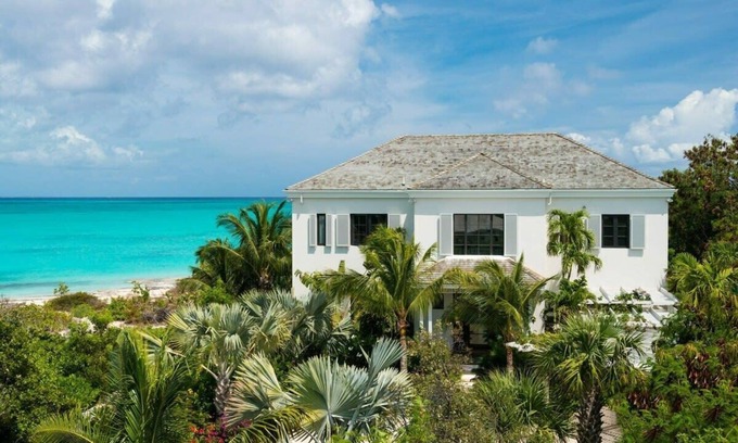 Leeward Settlement Villa | Stunning two level colonial styled villa on the beach